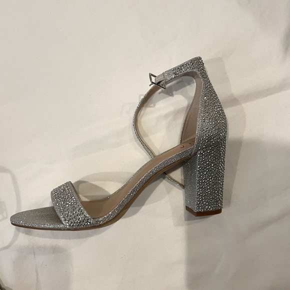 INC Size 8 Silver Heels - Picture 2 of 2